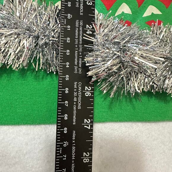 Ugly Christmas Sweater Disney Mickey Mouse LIGHTS UP Tinsel Party Winner Medium - Picture 4 of 4